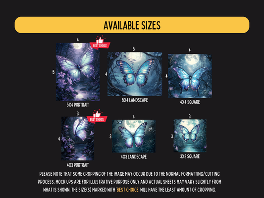 Enchanted Butterflies - Theme Pack Reusable Diamond Painting Release Paper