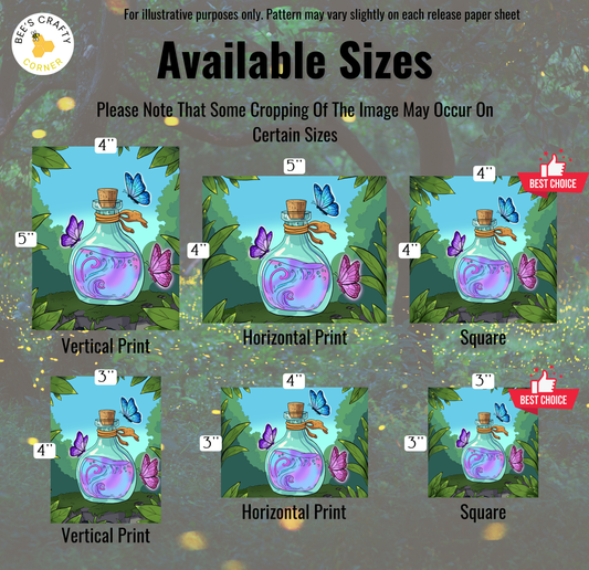 a set of four images of a butterfly in a jar