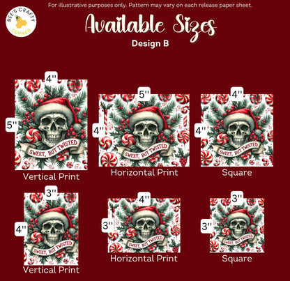 Sweet but Twisted - Reusable Patterned Diamond Painting Release Paper