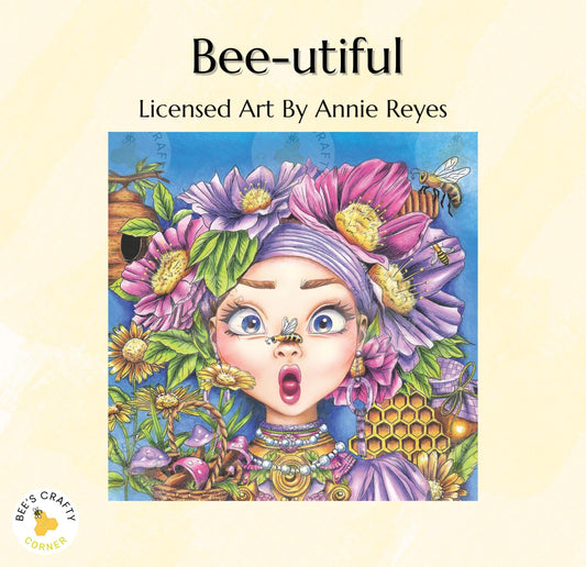 Bee-utiful by Annie Reyes - Licensed Diamond Painting Release Paper