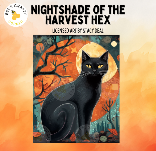 Nightshade of the Harvest Hex by Stacy Deal - Licensed Diamond Painting Release Paper