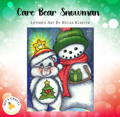 Care Bear Snowman by Regan Kubecek - Licensed Diamond Painting Release Paper