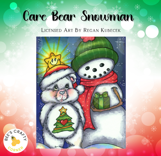 Care Bear Snowman by Regan Kubecek - Licensed Diamond Painting Release Paper