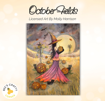 a picture of a woman in a witch costume