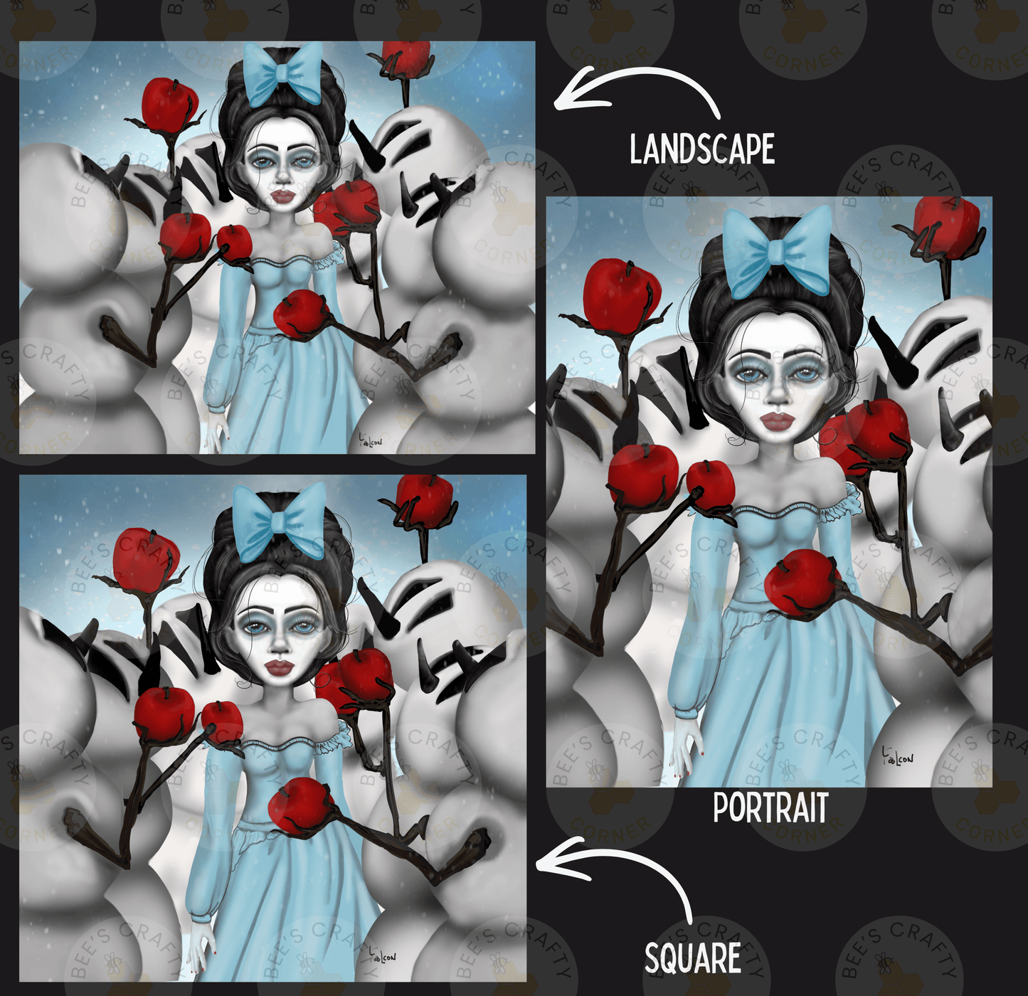 The image is a collage of two images, one depicting a woman with red roses and the other showing a portrait of the same woman.