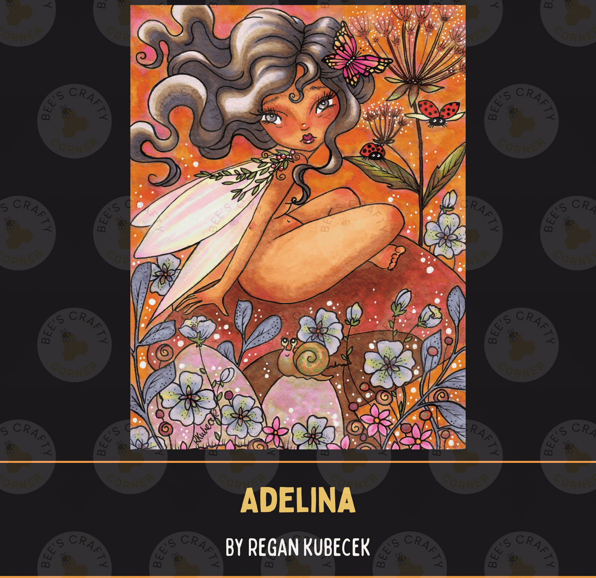 Adelina by ©Regan Kubecek - Licensed Diamond Painting Release Paper