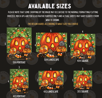 All Hallows Snooze by ©Regan Kubecek - Licensed Diamond Painting Release Paper