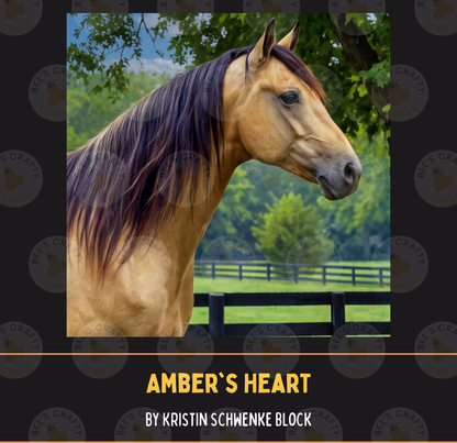 Amber's Heart by ©Kristin Schwenke Block Licensed Release Papers - Reusable Diamond Painting Release Paper