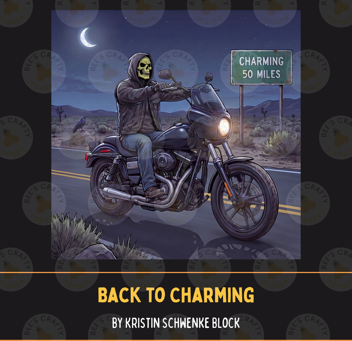 Back to Charming by ©Kristin Schwenke Block Licensed Release Papers - Reusable Diamond Painting Release Paper