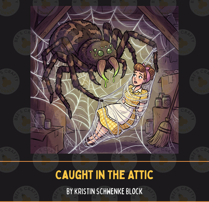 Caught In The Attic by ©Kristin Schwenke Block Licensed Release Papers - Reusable Diamond Painting Release Paper