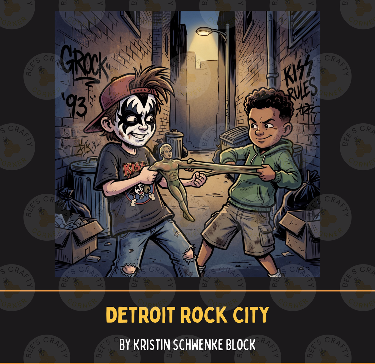 Detroit Rock City by ©Kristin Schwenke Block Licensed Release Papers - Reusable Diamond Painting Release Paper