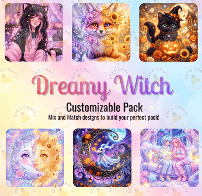 Customizable Pack - Dreamy Witch Licensed Release Papers