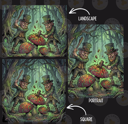 Forest Mayhem by ©Kristin Schwenke Block Licensed Release Papers - Reusable Diamond Painting Release Paper