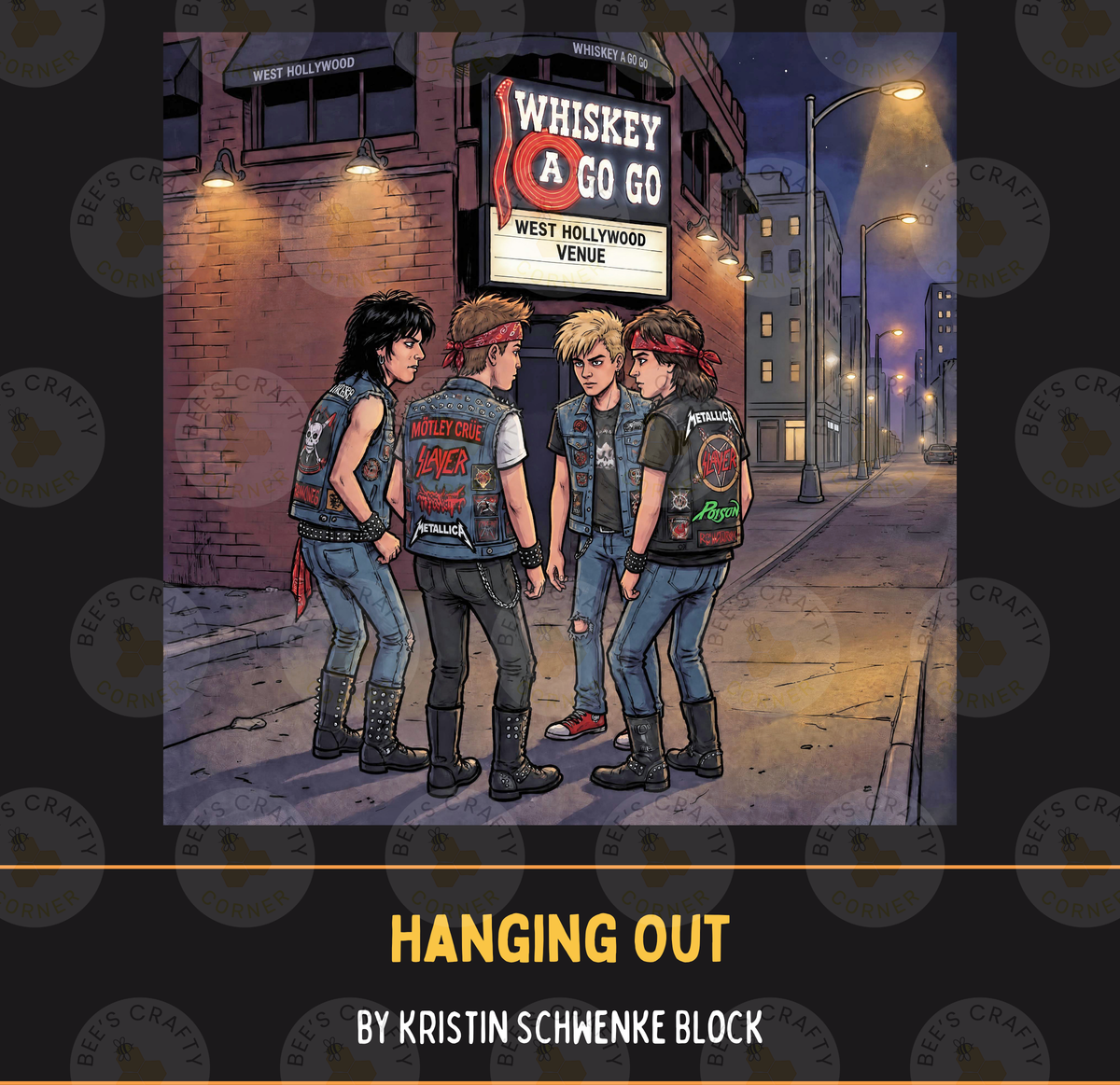 Hanging Out by ©Kristin Schwenke Block Licensed Release Papers - Reusable Diamond Painting Release Paper