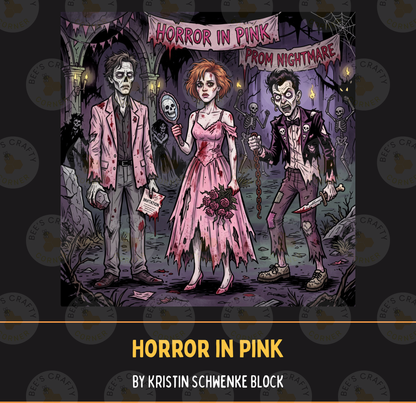 Horror in Pink by ©Kristin Schwenke Block Licensed Release Papers - Reusable Diamond Painting Release Paper