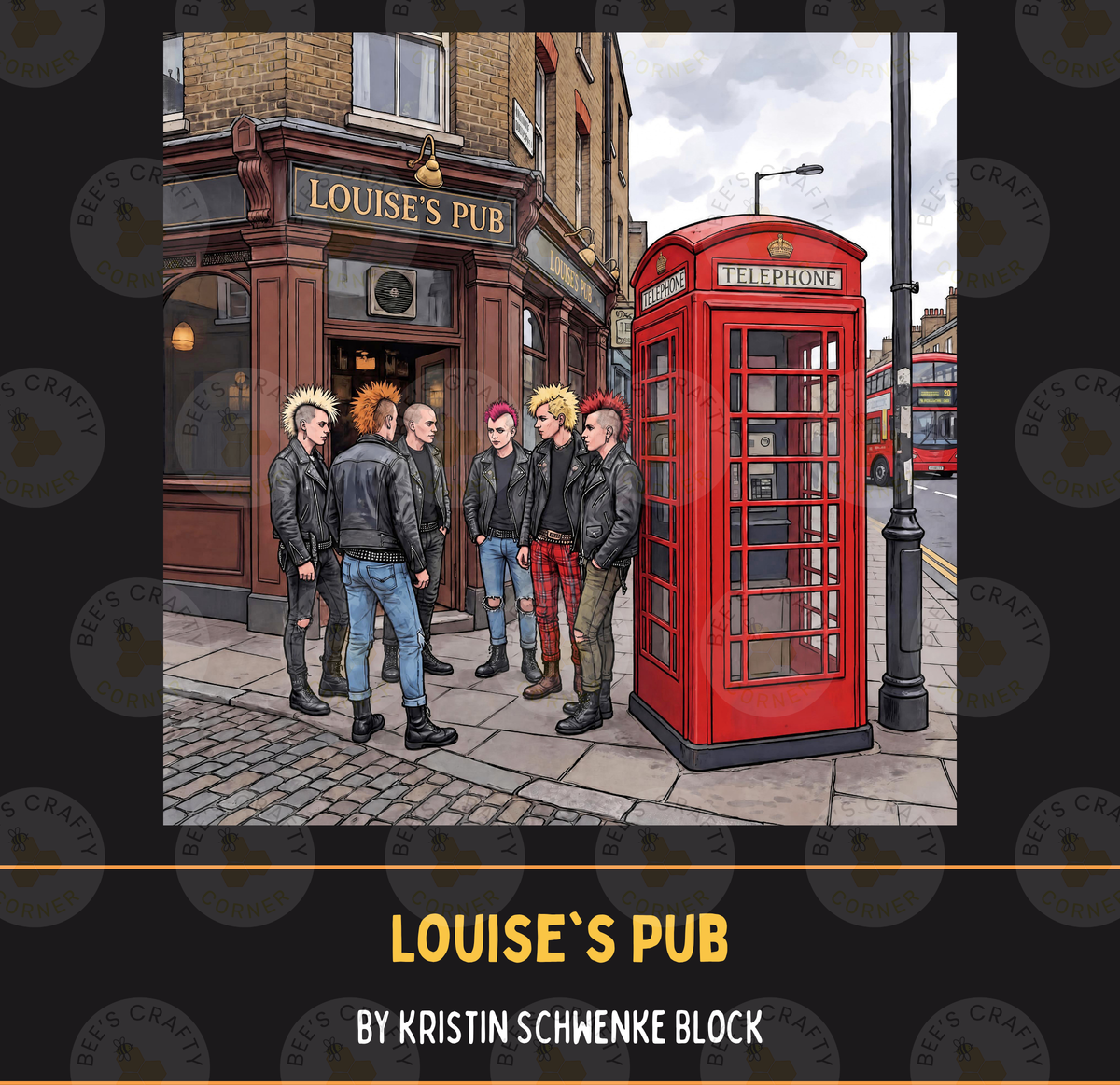 Louise's Pub by ©Kristin Schwenke Block Licensed Release Papers - Reusable Diamond Painting Release Paper