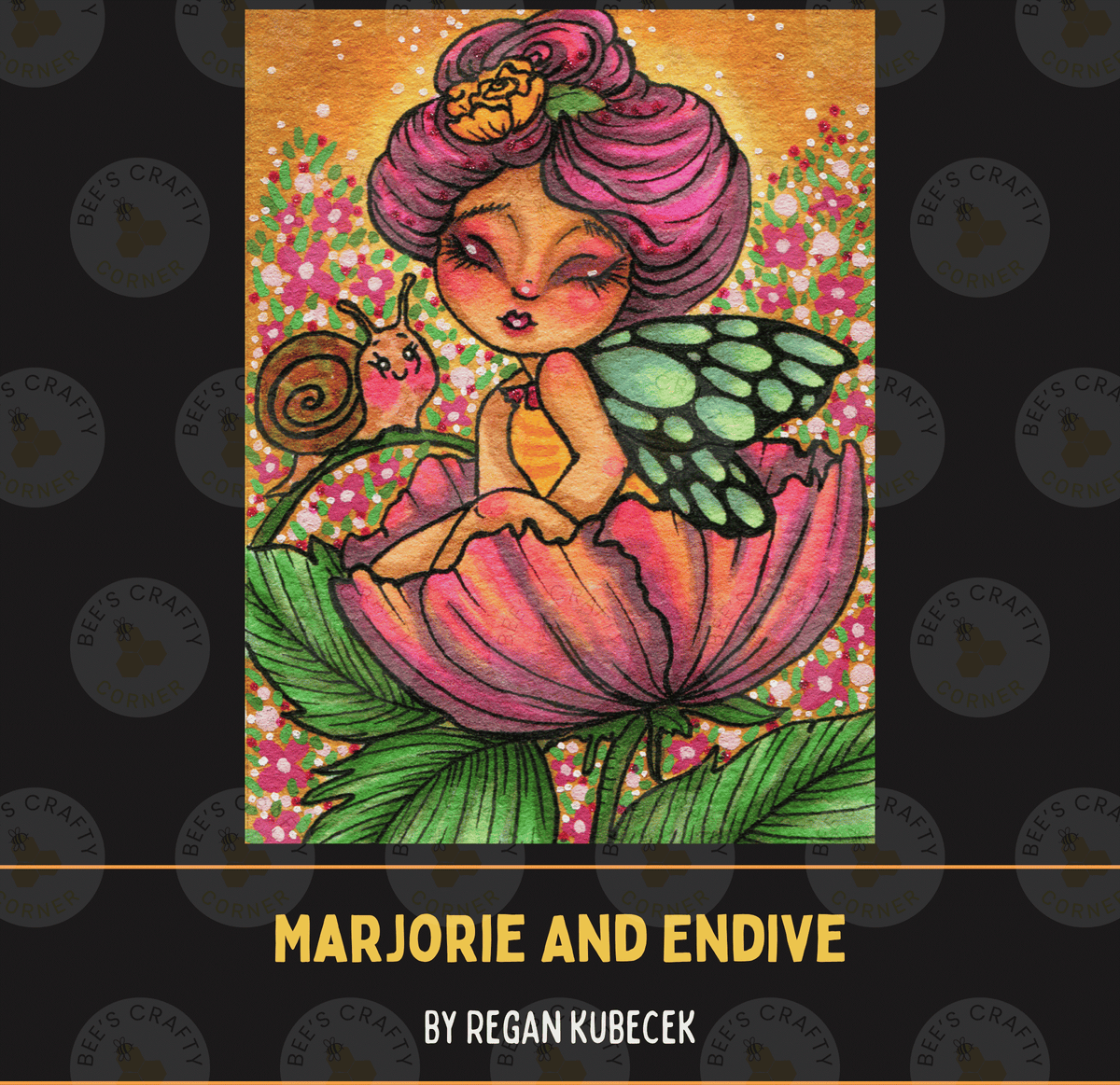 Marjorie And Endive by ©Regan Kubecek - Licensed Diamond Painting Release Paper