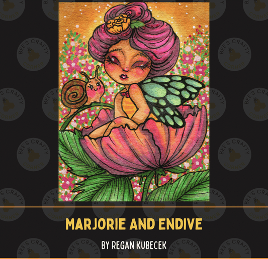 Marjorie And Endive by ©Regan Kubecek - Licensed Diamond Painting Release Paper