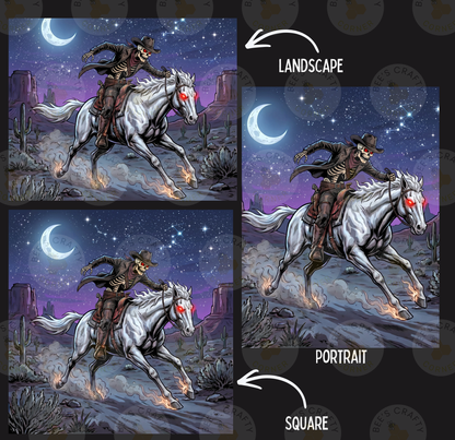 Midnight Gallop by ©Kristin Schwenke Block Licensed Release Papers - Reusable Diamond Painting Release Paper