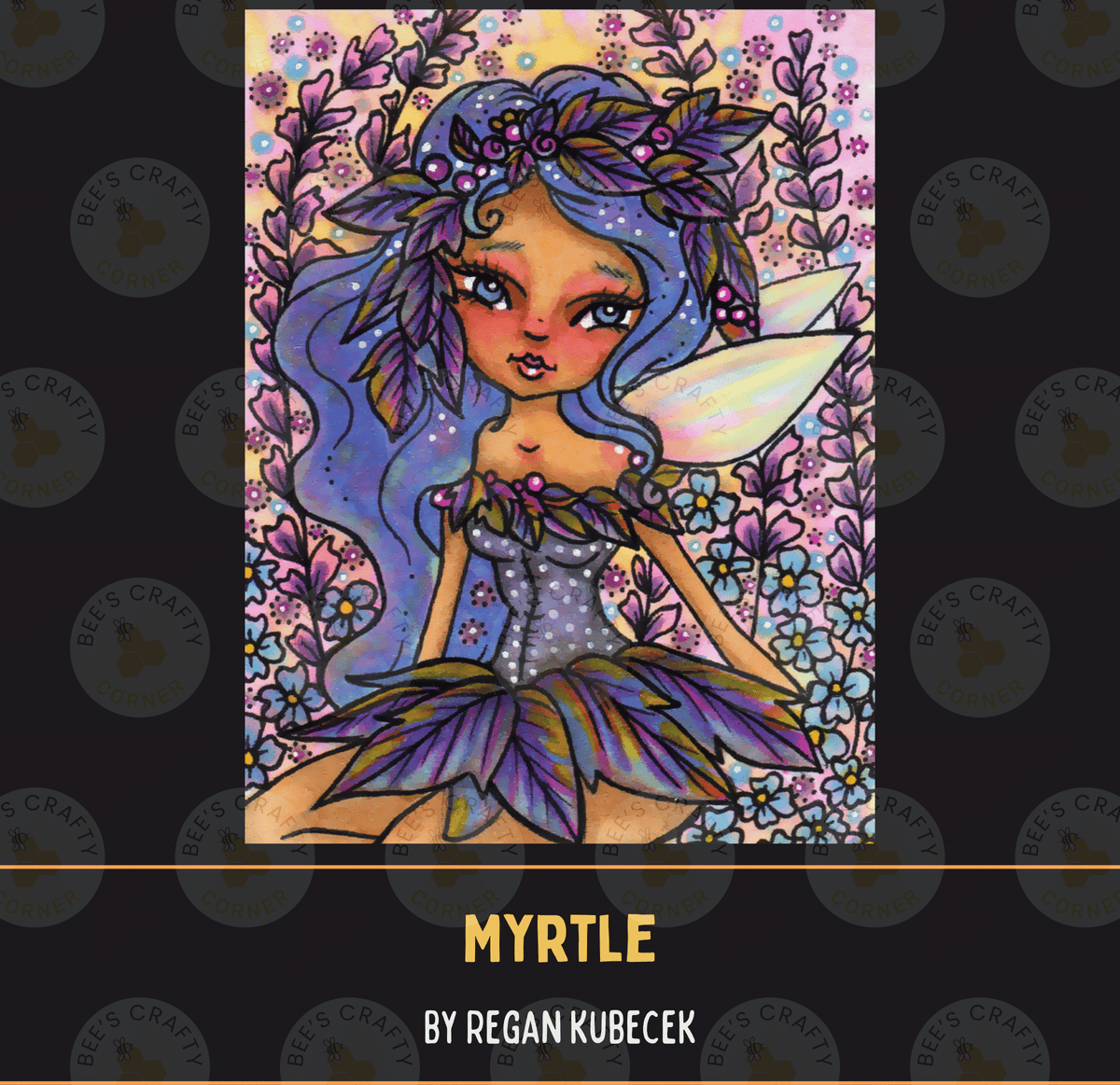 Myrtle by ©Regan Kubecek - Licensed Diamond Painting Release Paper