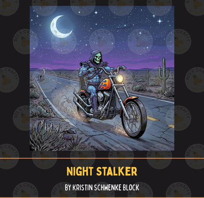 Night Stalker by ©Kristin Schwenke Block Licensed Release Papers - Reusable Diamond Painting Release Paper