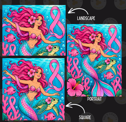 Ribbon Reef Mermaid by ©Kelly Reins - Licensed Diamond Painting Release Paper