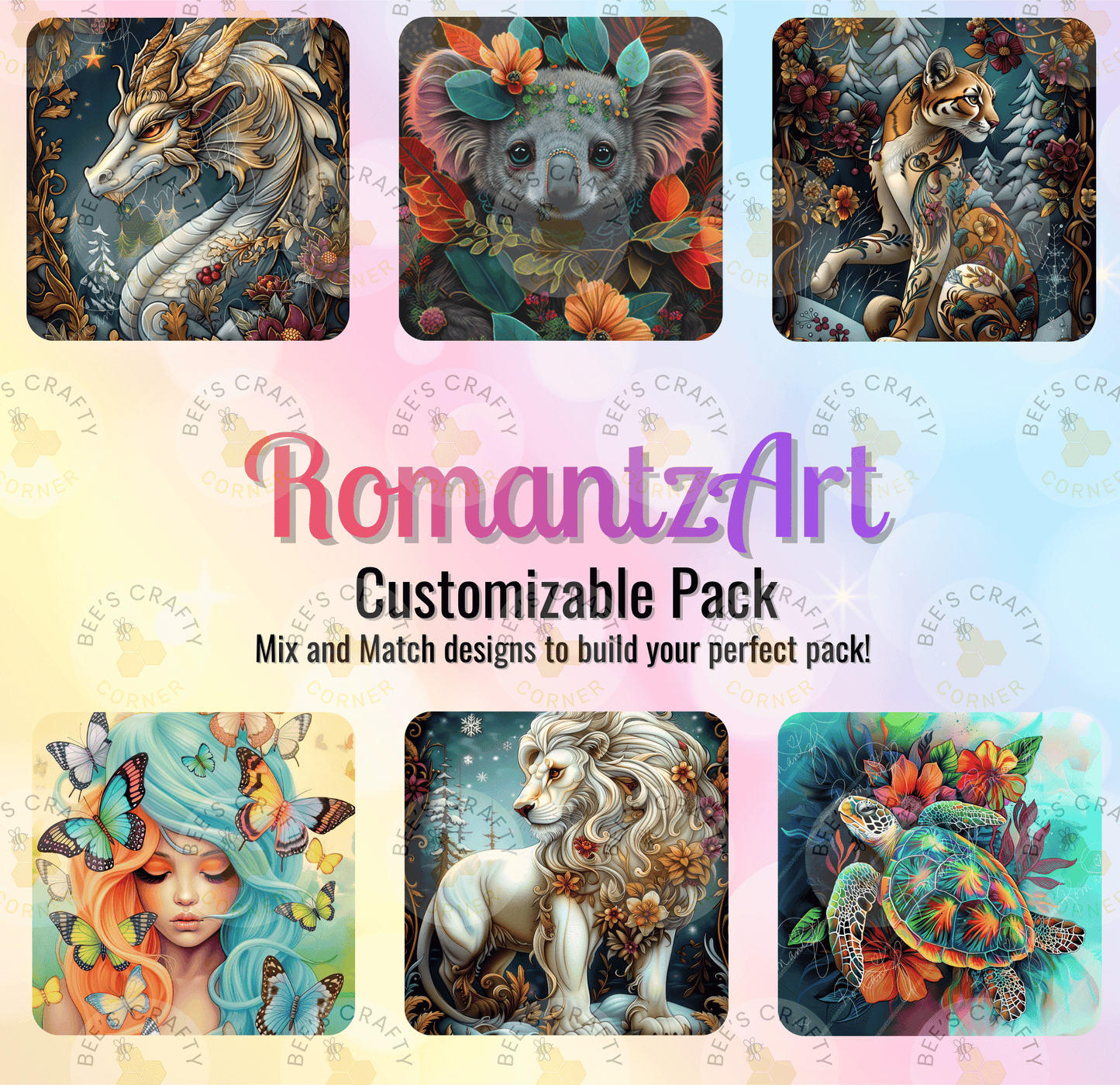 Customizable Pack - RomantzArt Licensed Release Papers