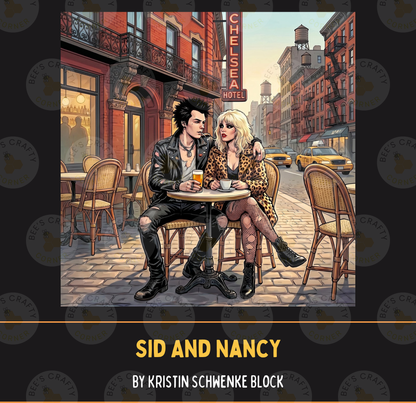 Sid And Nancy by ©Kristin Schwenke Block Licensed Release Papers - Reusable Diamond Painting Release Paper