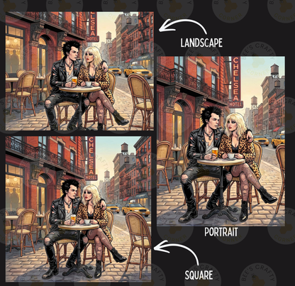 Sid And Nancy by ©Kristin Schwenke Block Licensed Release Papers - Reusable Diamond Painting Release Paper