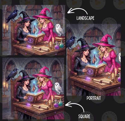 Spell Studies by ©Kristin Schwenke Block Licensed Release Papers - Reusable Diamond Painting Release Paper