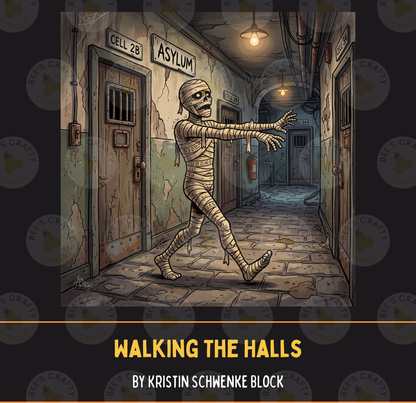 Walking The Halls by ©Kristin Schwenke Block Licensed Release Papers - Reusable Diamond Painting Release Paper