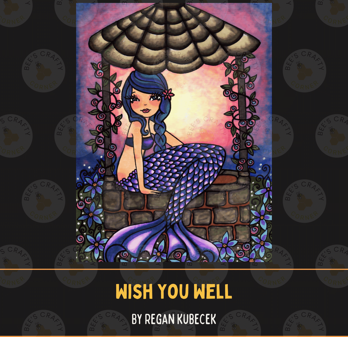 Wish You Well by ©Regan Kubecek - Licensed Diamond Painting Release Paper