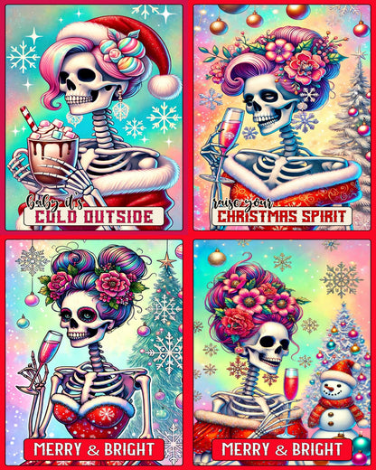 Christmas Tarot Cards - Theme Pack Reusable Diamond Painting Release Paper