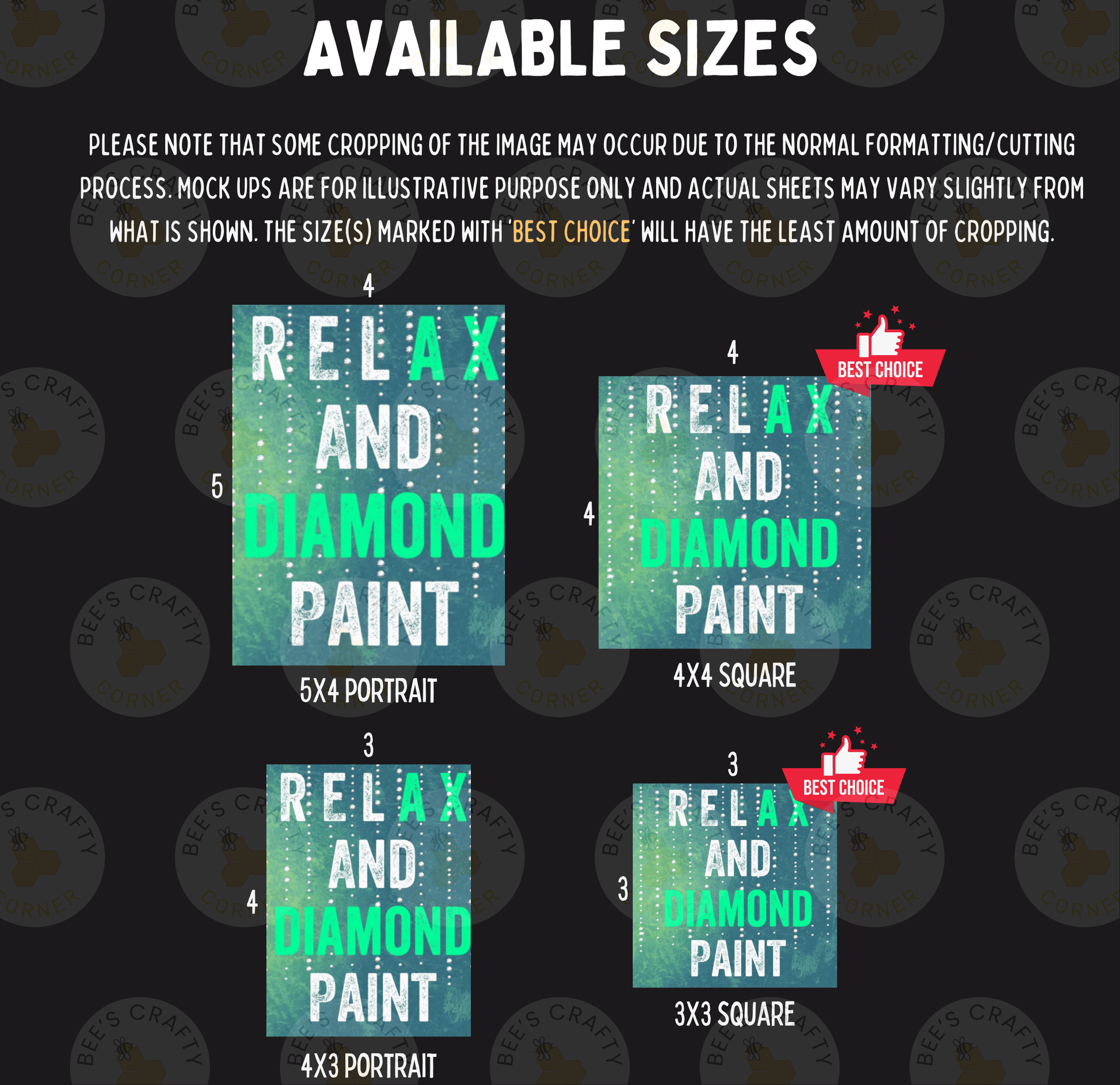 a set of four books with different font and colors