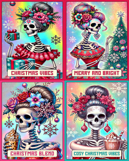 Christmas Tarot Cards - Theme Pack Reusable Diamond Painting Release Paper
