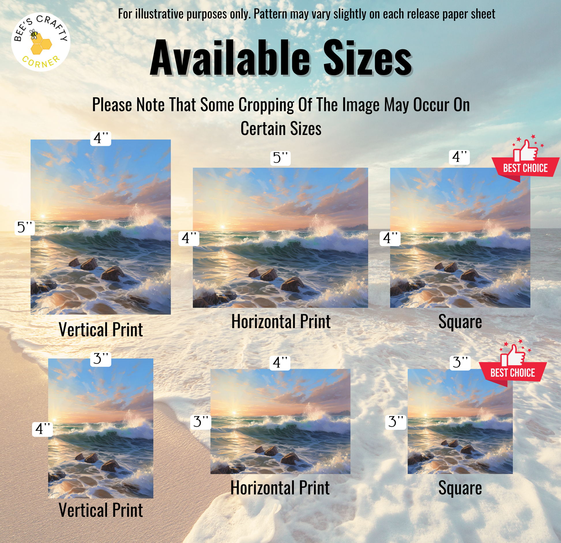 a series of photographs of a beach with waves
