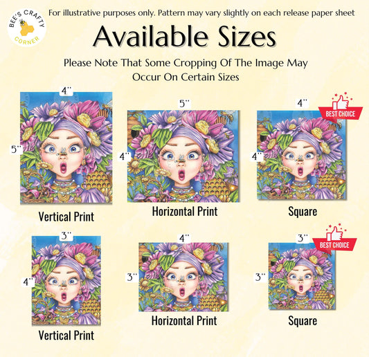 Bee-utiful by ©Annie Reyes - Licensed Diamond Painting Release Paper