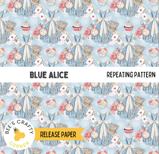 The image is a repeating pattern of various objects, including clocks, flowers, and other decorative elements, arranged in a visually appealing and harmonious manner.