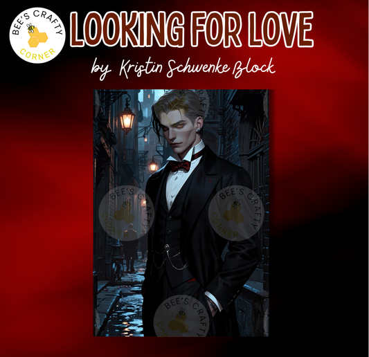 The image is a collage featuring a man in a tuxedo standing in a dark alleyway at night.