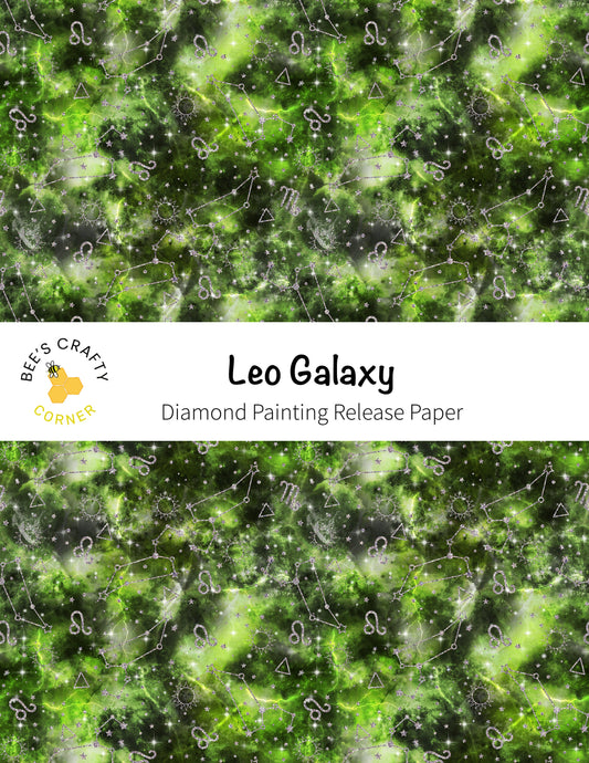 RELEASE PAPER | Leo Galaxy - Reusable Patterned Diamond Painting Release Paper