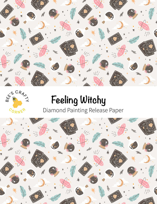 RELEASE PAPER | Feeling Witchy - Reusable Patterned Diamond Painting Release Paper