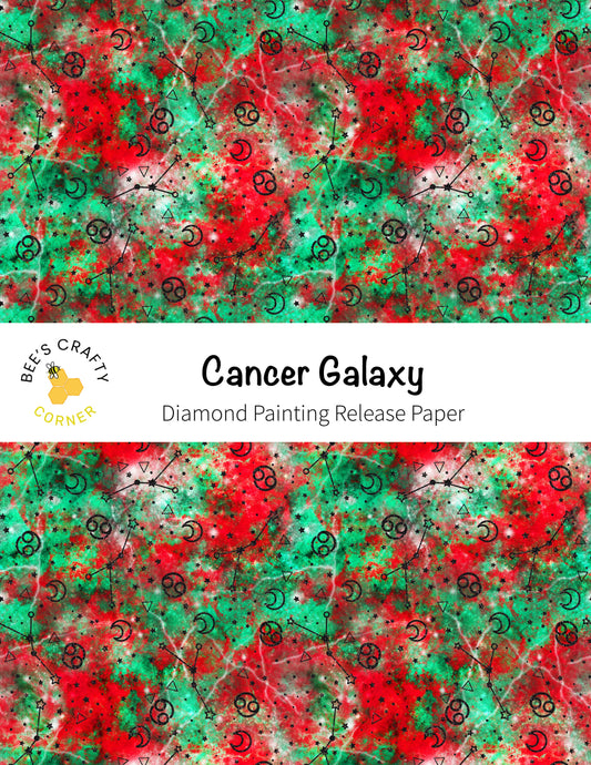 RELEASE PAPER | Cancer Galaxy - Reusable Patterned Diamond Painting Release Paper