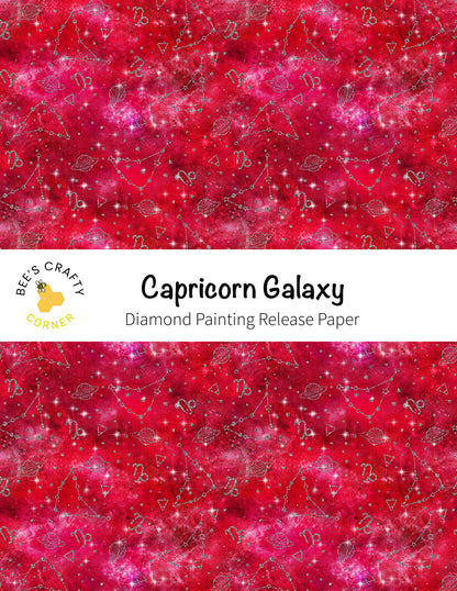 RELEASE PAPER | Capricorn Galaxy - Reusable Patterned Diamond Painting Release Paper