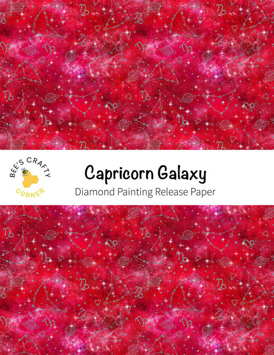 RELEASE PAPER | Capricorn Galaxy - Reusable Patterned Diamond Painting Release Paper