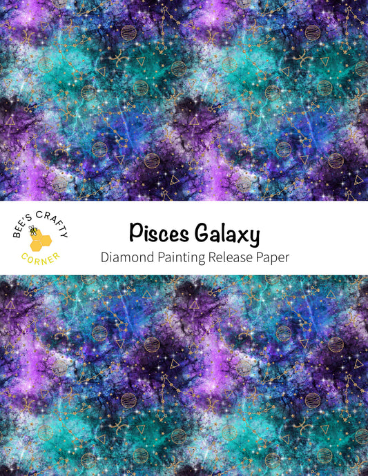 RELEASE PAPER | Pisces Galaxy - Reusable Patterned Diamond Painting Release Paper