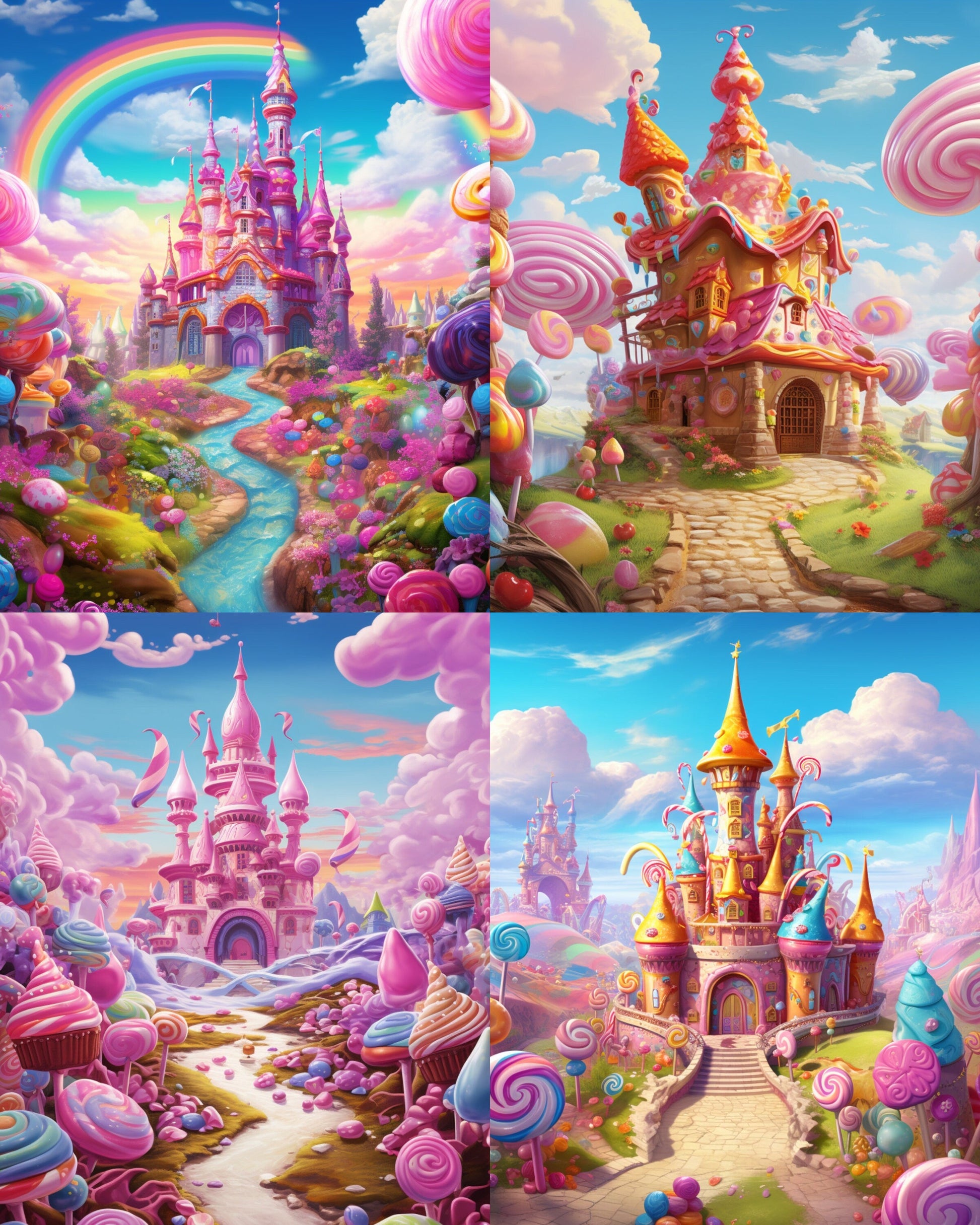 RELEASE PAPER | Candyland - Theme Pack Reusable Diamond Painting Release Paper