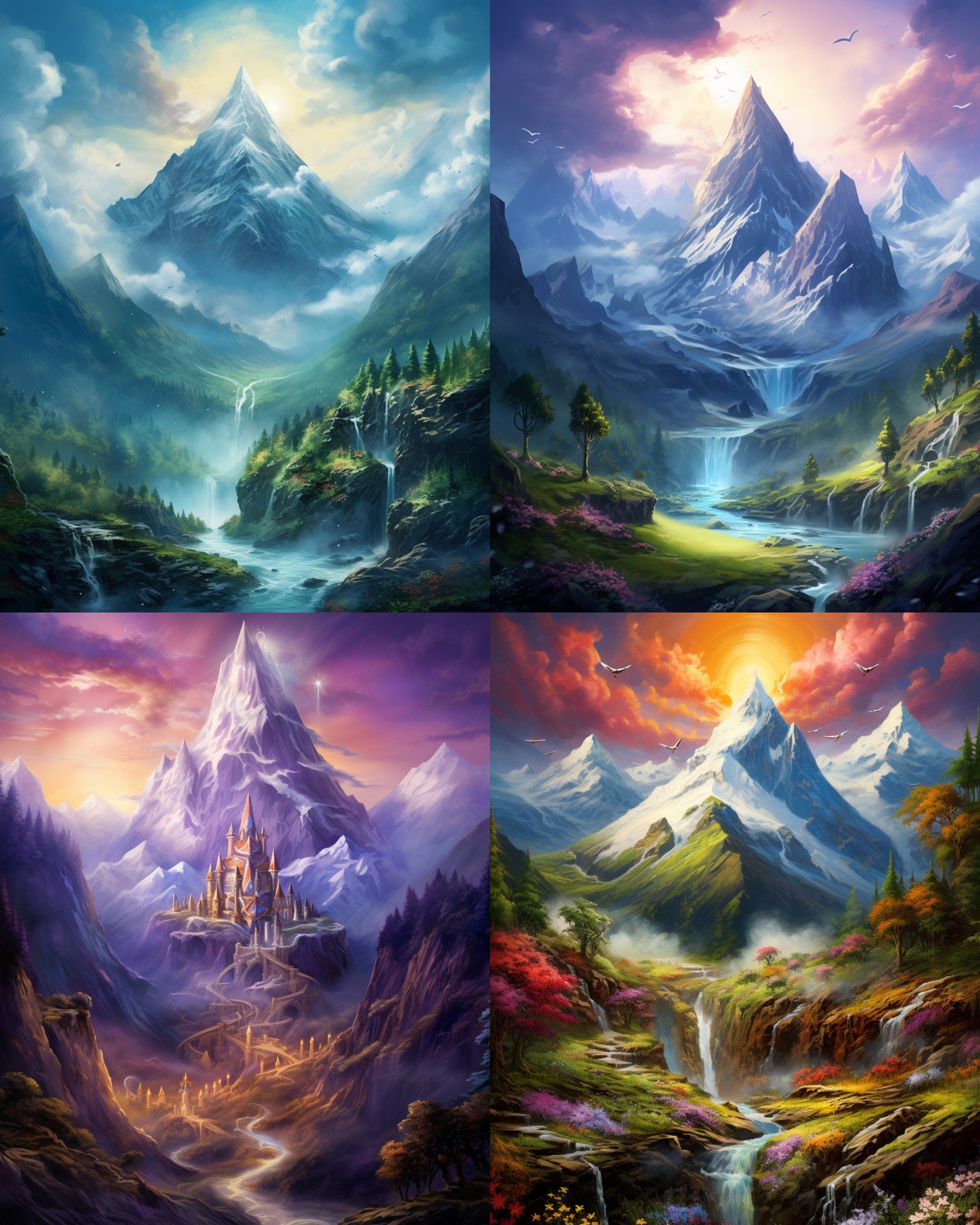 RELEASE PAPER | Mountain Rivers - Theme Pack Reusable Diamond Painting Release Paper