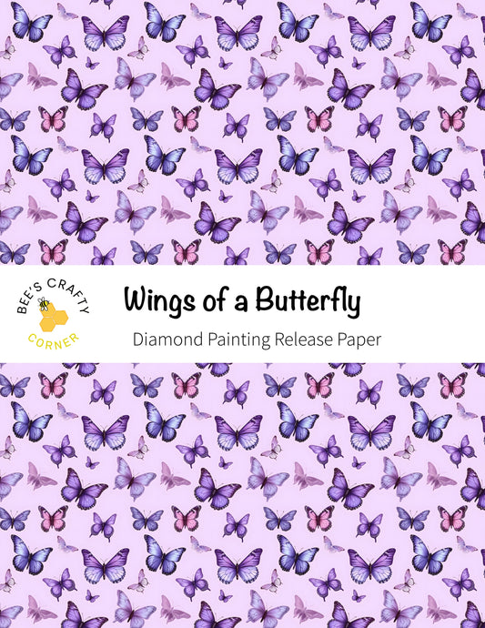 RELEASE PAPER | Wings of a Butterfly Reusable Patterned Diamond Painting Release Paper