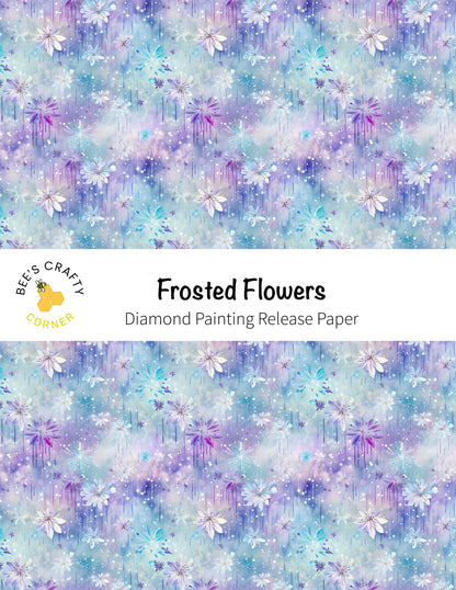 RELEASE PAPER | Frosted Flowers - Reusable Patterned Diamond Painting Release Paper