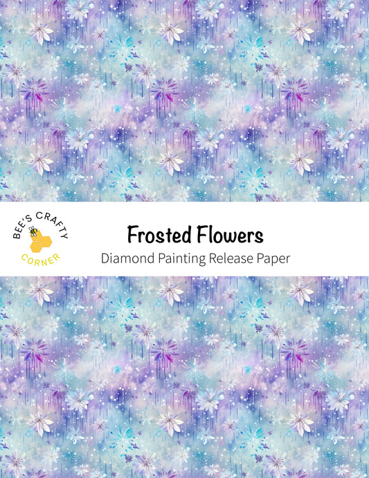 RELEASE PAPER | Frosted Flowers - Reusable Patterned Diamond Painting Release Paper